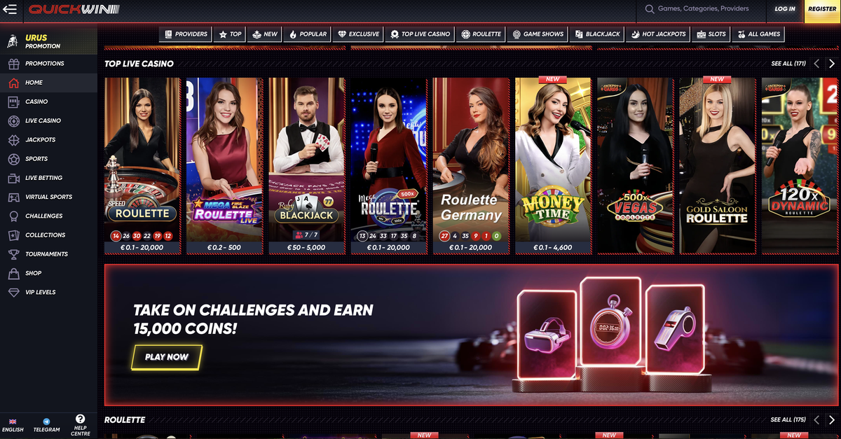 QuickWin Live Casino bei QuickWin